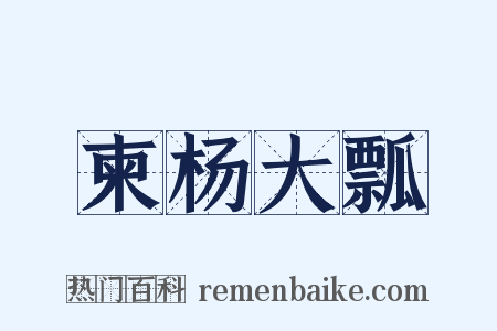 柬杨大瓢是什么意思的图片